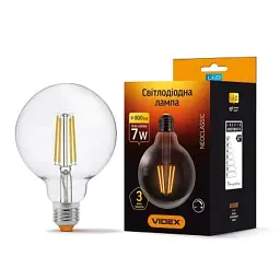 Лампочка Videx Filament G95FD 7W E27 4100K 220V (VL-G95FD-07274) - мініатюра 2