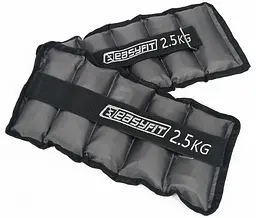 Обтяжувачі для ніг та рук з металом EasyFit Metal 2,5 кг (пара) (EF-AWTМ-250)