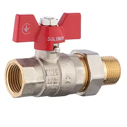 Кран кульовий прямий з американкою Solomon 1/2″ посилений 0021042 - мініатюра 6