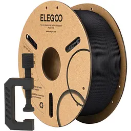 Пластик (Filament) ELEGOO PLA-CF 1кг, 1.75мм, з вуглецевим волокном, чорний - мініатюра 2