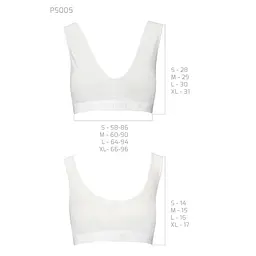 Спортивний топ з еластичної бавовни Passion PS005 TOP S, white - мініатюра 6