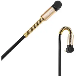 Кабель Aux Audio Hoco UPA-02 3.5-3.5 1m (Black) [23421] - мініатюра 2