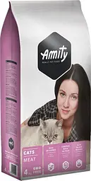 Сухий корм для котів із міксом м'яса Amity Eco Line Cat Meat 4 кг