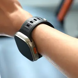Ремінець BlueO Fluoro Rubber Sport для Apple Watch 42(ser.1-3)/44/45/46/49mm Black - мініатюра 4