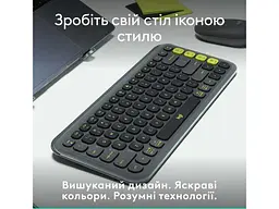Клавіатура Logitech POP Icon Keys Graphite (920-013157) - мініатюра 4