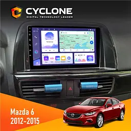 Штатна магнітола Mazda 6 2012-2015 Cyclone C9-011 4x64, DSP Cyclone (НФ-00007658)