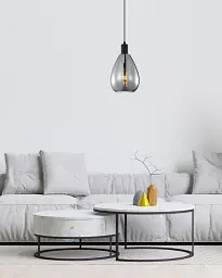 Підвісний світильник, люстра Italux PND-27812-BK-SG Zulo E27 1x40W IP20 - мініатюра 2