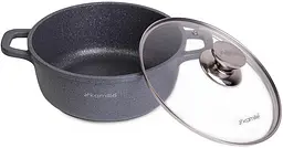 Каструля Landes Grey 6.5л з литими алюмінієвими ручками Kamille Ø28х12,5 см kuh0011242 - мініатюра 3
