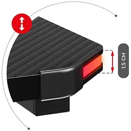 Комп'ютерний стіл Huzaro Hero 3.3 RGB black - мініатюра 9
