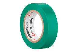 Стрічка електроізоляційна Intertool ізолента 10 м x 17 x 0.15 мм зелена в упаковці 10 шт. - мініатюра 2