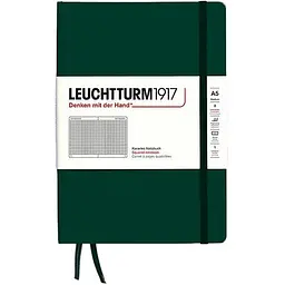 Блокнот Leuchtturm1917, Середній, Forest Green, Клітинка (367257)