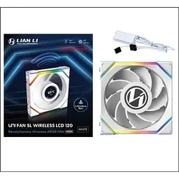 Кулер до корпусу Lian Li Uni Fan SL WIRELESS LCD Reverse, 120-1 (G99.12RSLLCD1W1W.00) - мініатюра 6
