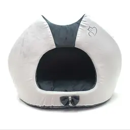 Будка для котів та собак Zoo-hunt Містик-котик №2 36х46х46 см сіра (ZH2406-1)