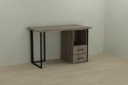 Комп'ютерний стіл Ferrum-decor Отто 75x120x60 чорний ДСП Дуб Сонома Трюфель 32мм (FRD-103578)