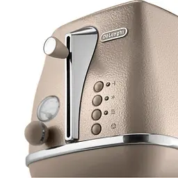 Тостер DeLonghi CTOV 2103 BG на 2 тости бежевий (0176129060/0230120036) - мініатюра 5
