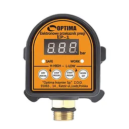 Електронне реле тиску Optima EP-1 з захистом сухого ходу (8798) - мініатюра 1