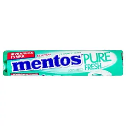 Гумка жувальна PERFETTI VAN MELLE Mentos Purefresh Roll Перцева м'ята 15.75 г