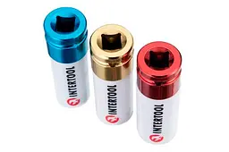 Набір головок ударних торцевих Intertool Storm ET-8502 17 x 19 x 21мм x 1/4" для алюмінієвих дисків (у наборі 3 шти) - мініатюра 4