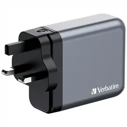 Зарядний пристрій Verbatim GaN 140 W 4 ports (2xUSB-C-140 W,USB-C 20 W /USB-A -3.0) (32203) - мініатюра 4