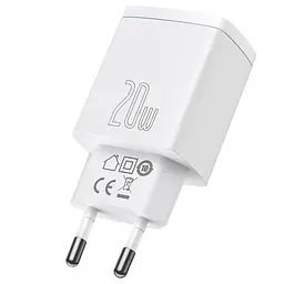 Блок живлення Baseus CCXJ-B02 Compact Quick Charger PD+QC3.0 20W