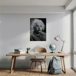 Інтер'єрна картина Альберт Ейнштейн, Albert Einstein, науковець, фізика, 60×42 см (id1300) - мініатюра 2