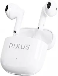 Бездротові навушники Pixus Muse, TWS, BT5.3, 37mAh, 320mAh, 5h, white UA UCRF - мініатюра 3