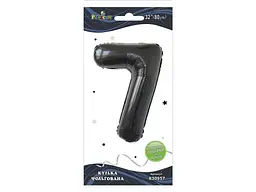 Кулька фольгована цифра PELICAN 32 (80 см) 1 7 чорна
