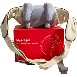 Масажер для шиї та плечей шийний масажер для комірної зони Massager Shoulder Neck Waist Back Legs
