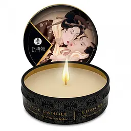 Масажна свічка Shunga MINI MASSAGE CANDLE - Intoxicating Chocolate (30 мл) Shunga SH046091; SO2520 89343 - мініатюра 2