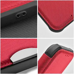 Шкіряний чохол-книжка GETMAN Razor (PU) для Samsung Galaxy A15 4G/5G / M15 5G Red - мініатюра 4