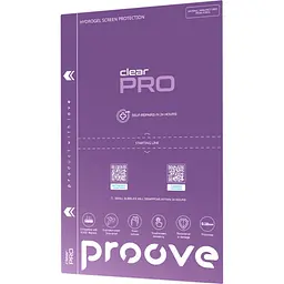 Гідрогелева захисна плівка Proove Hydrogel Screen Protective PRO Size S Clear + безкоштовна поклейка (GGPR11801150) [61875] - мініатюра 2