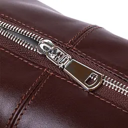 Шкіряна глянсова косметичка Shvigel 16407 коричнева - мініатюра 5