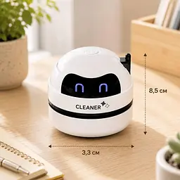 Настільний бездротовий міні пилосос USB, акумуляторний пилосос для клавіатури, столу та автомобіля - мініатюра 6