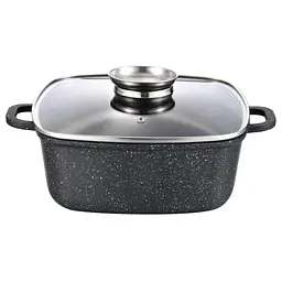 Кастрюля Gusto квадратное покрытие Marble 3,5 л (GT-2504-22)