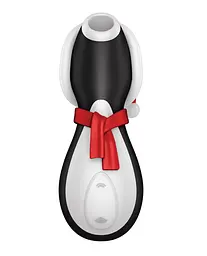 Вакуумний стимулятор клітора Satisfyer Penguin Holiday Edition (чорний) - мініатюра 2