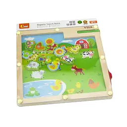 Магнітна настільна гра Viga Toys Ферма (50193) - мініатюра 2