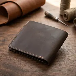 Шкіряне чоловіче портмоне Grande Pelle 11460 коричневий - мініатюра 4