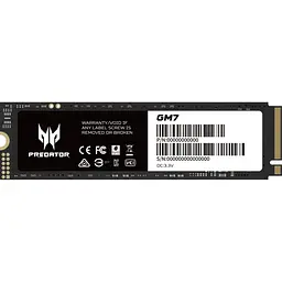 SSD-накопичувач Acer Predator GM7 2 ТБ (BL.9BWWR.119) [176288] - мініатюра 4