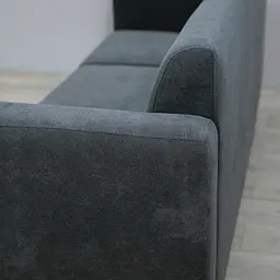 Диван Richman Канзас Комплектація Потрійний На Металокаркасі Оббивка Флагман Дарк Грей - мініатюра 5