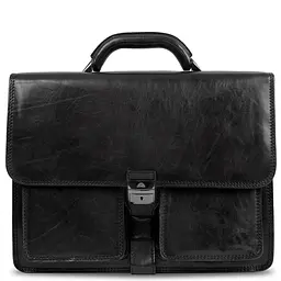 Чоловічий діловий портфель Tony Perotti натуральна шкіра Italico 8013/42 (90379) чорний