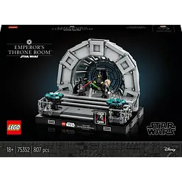 Конструктор LEGO Star Wars™ Діорама "Тронна зала імператора" 807 деталей (75352)