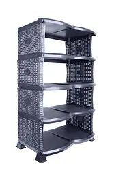 Етажерка для взуття Еко Black Ротанг VIOLET HOUSE meb0000371