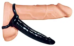 Насадка на пеніс для подвійного проникнення You2Toys Anal Special 16 см чорний - мініатюра 3