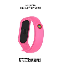 Ремінець ArmorStandart Superhero Edition для Xiaomi Mi Band 7/6/5 Wonder Woman Pink (ARM57070) - мініатюра 3