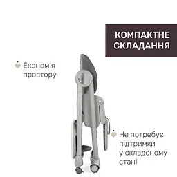Стільчик для годування Chicco Polly Magic сірий (87162.40.05) - мініатюра 2