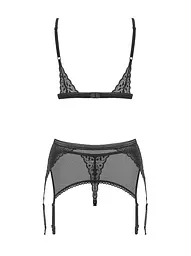 Комплект білизни Obsessive Shibu S/M чорний - мініатюра 6