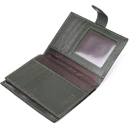 Оригінальна обкладинка на документи унісекс із натуральної шкіри ST Leather 23119 зелена - мініатюра 7