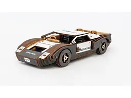 Дерев’яний 3D конструктор Fast car Gt, Puzzleоk (Puz-26916), 164 дет. (білий) - мініатюра 2