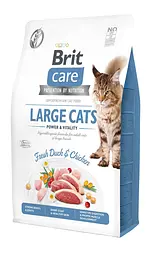 Сухий корм для котів великих порід Brit Care Cat GF Large cats Power & Vitality 2 кг
