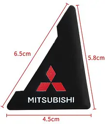 Захист кутів дверей Mitsubii 2 шт Гумові 45х58х47 мм на скотчі Чорні Посилені (протиударні чохли від сколів) - мініатюра 2